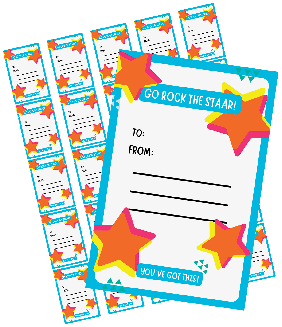 STAAR Test Encourage Cards free printable Precision Business Machines